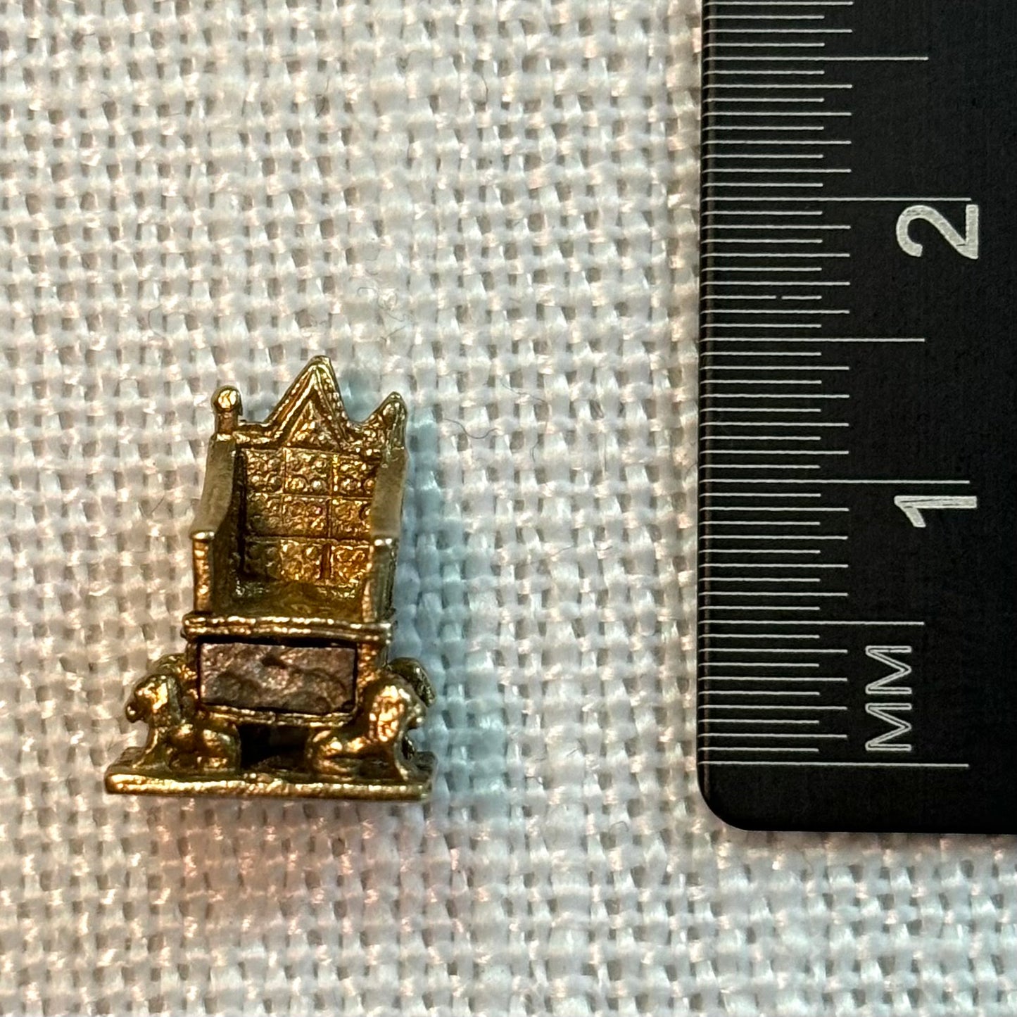 Royal Throne Gold Charm