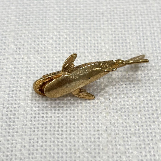 Swimming Shark Gold Charm