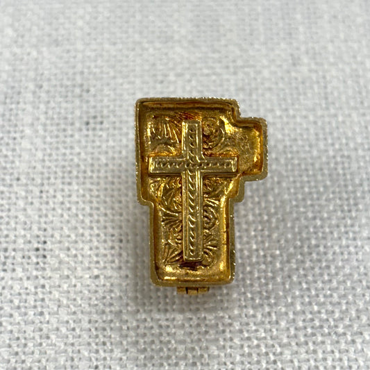 Church Diorama Articulated Gold Charm