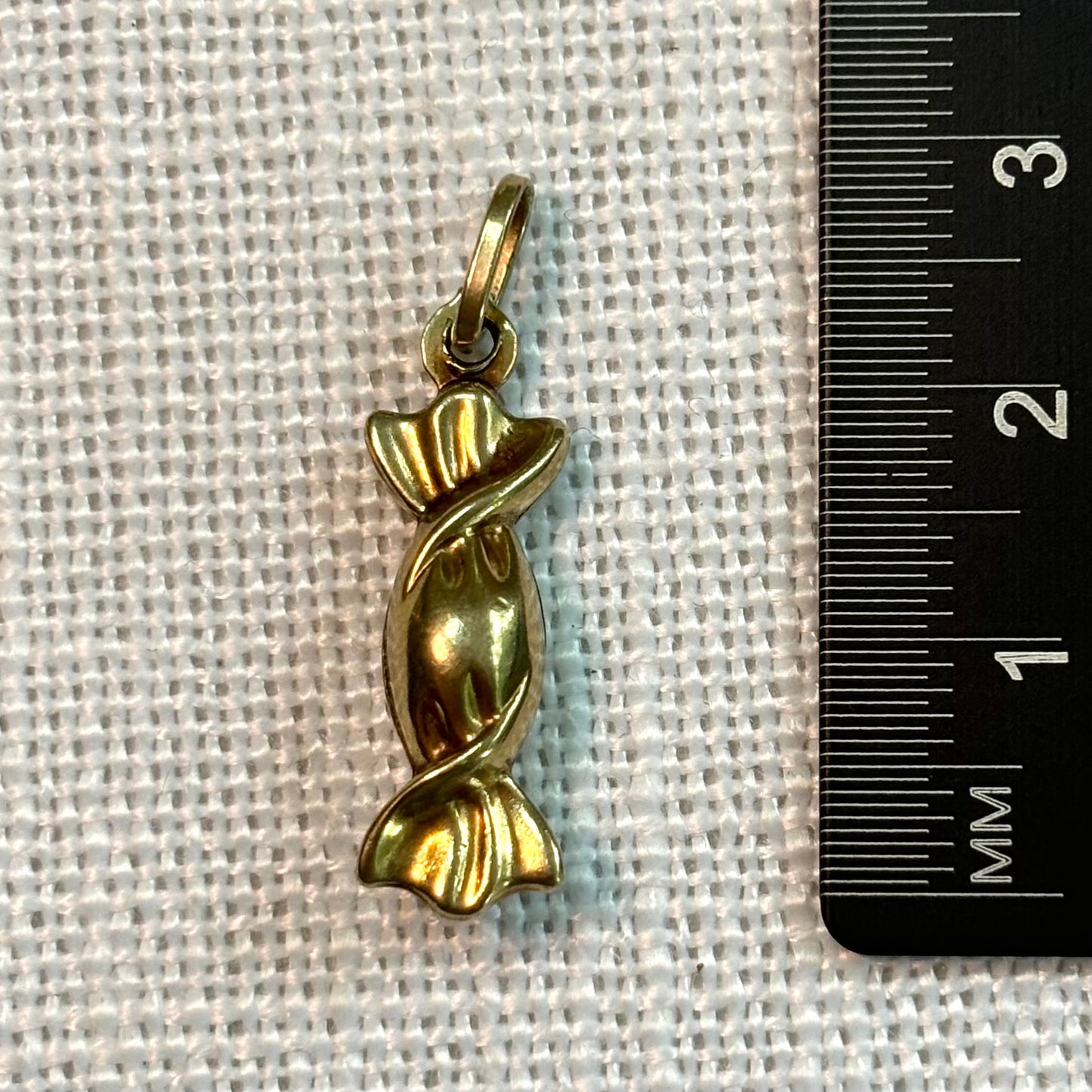 Chewy Sweet in Wrapper Gold Charm