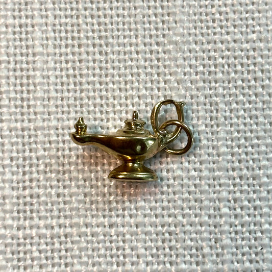 Aladdin Lamp Gold Charm
