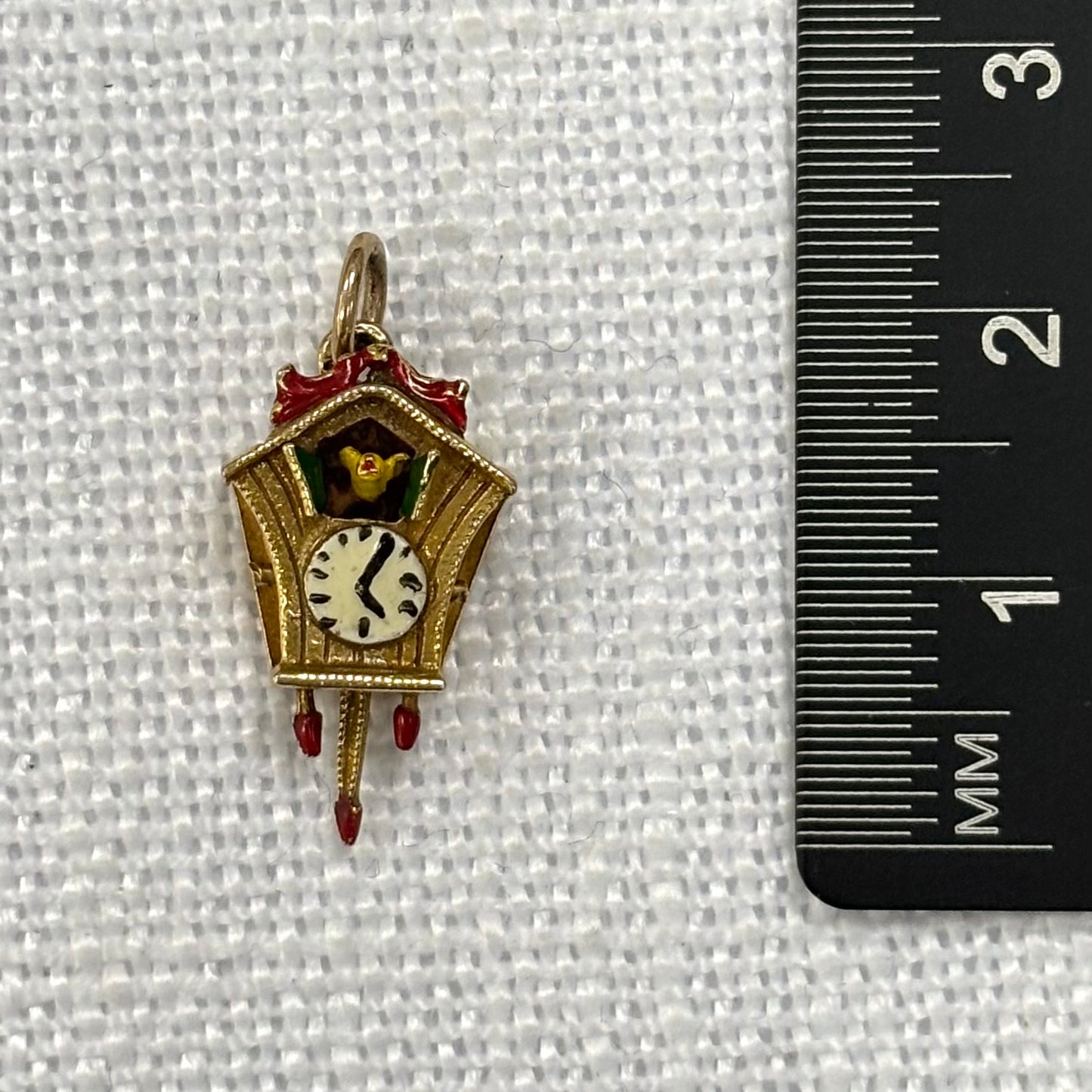 Cuckoo Clock Gold Charm