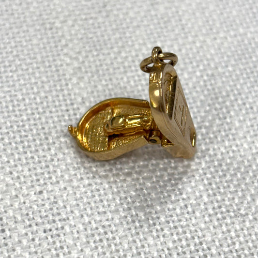 Parking Meter Gold Charm