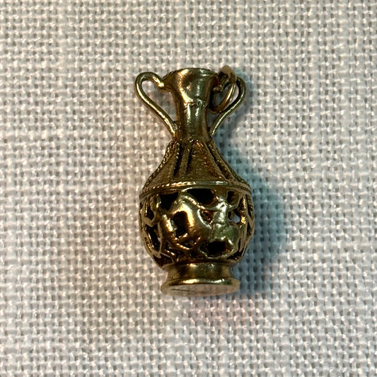 Ornate Decorative Jug Gold Charm