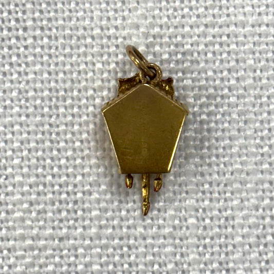Cuckoo Clock Gold Charm