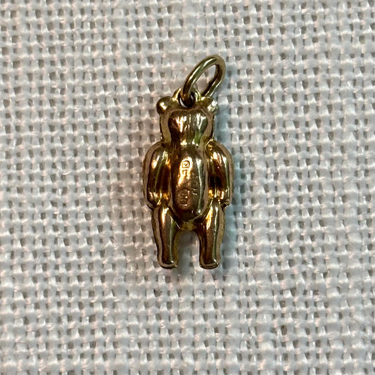 Floppy Bear Gold Charm Pendant