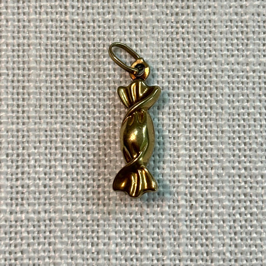 Chewy Sweet in Wrapper Gold Charm