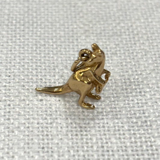 Baby Kangaroo Gold Charm