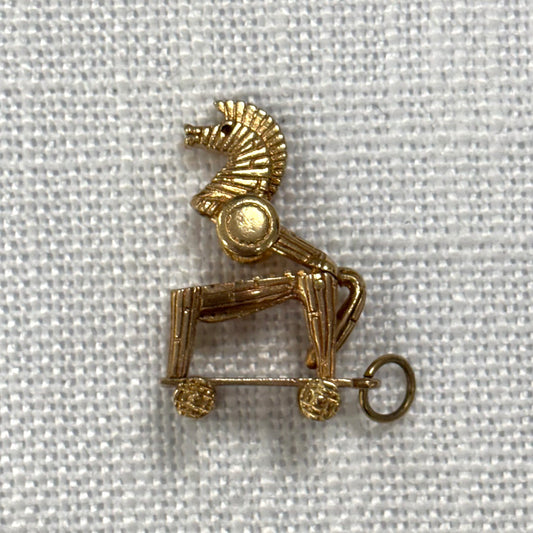 Trojan Horse Gold Charm