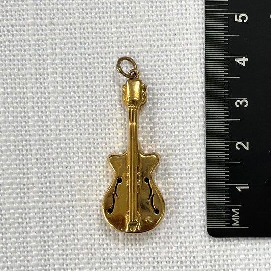 Guitar Gold Charm