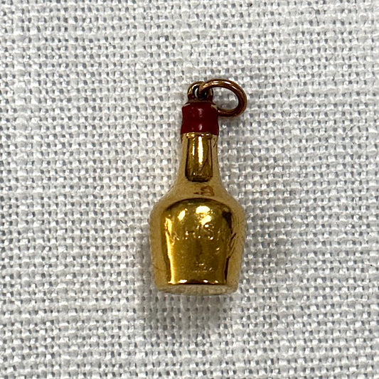 Whisky Bottle Gold Charm