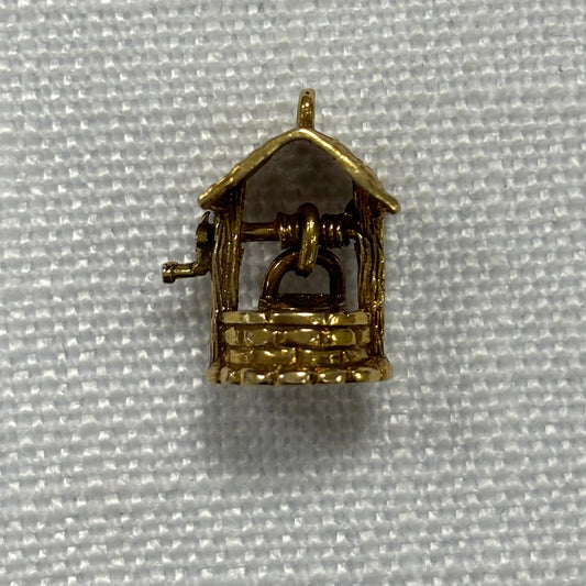 Wishing Well Gold Charm