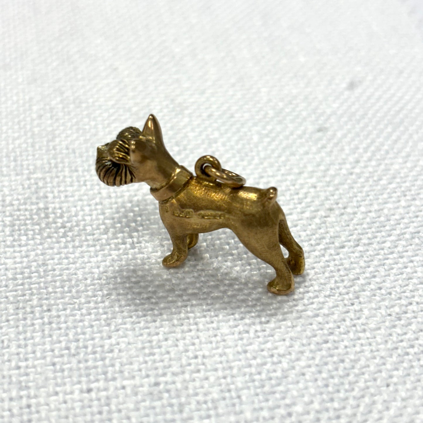 Scottish Terrier Dog Gold Charm Pendant