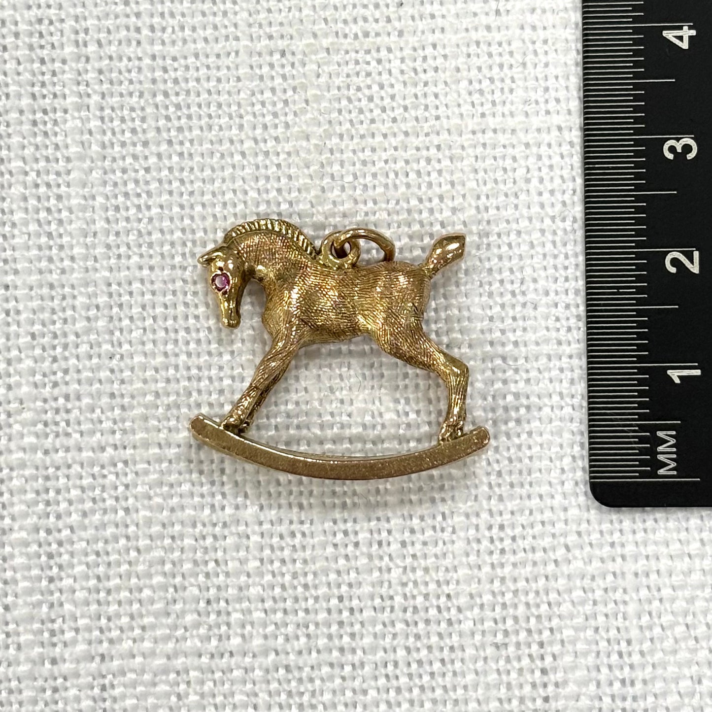 Rocking Horse Gold Charm
