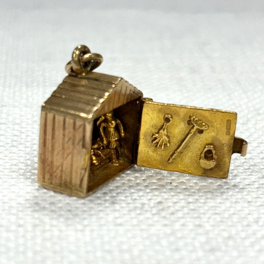 Working Barn Reveal Detailed Family Gold Charm