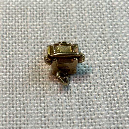 Retro Telephone Gold Charm