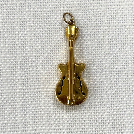 Guitar Gold Charm