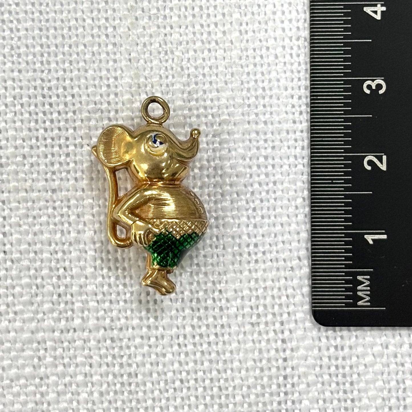 Happy Mouse Gold Charm