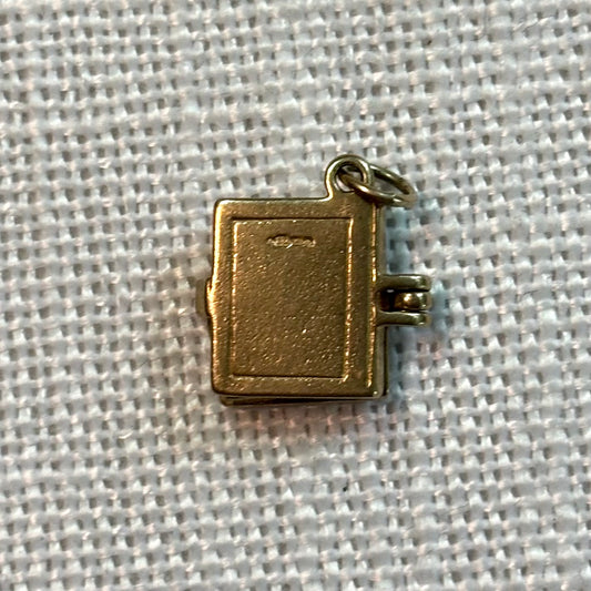Detailed Bible Small Gold Charm