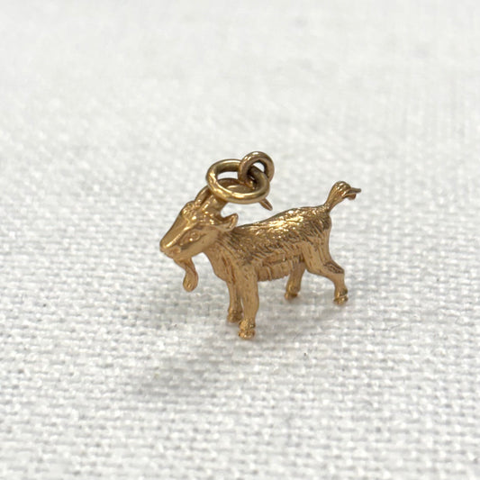 Billy Goat Gruff Gold Charm