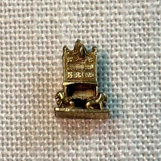 Royal Throne Gold Charm