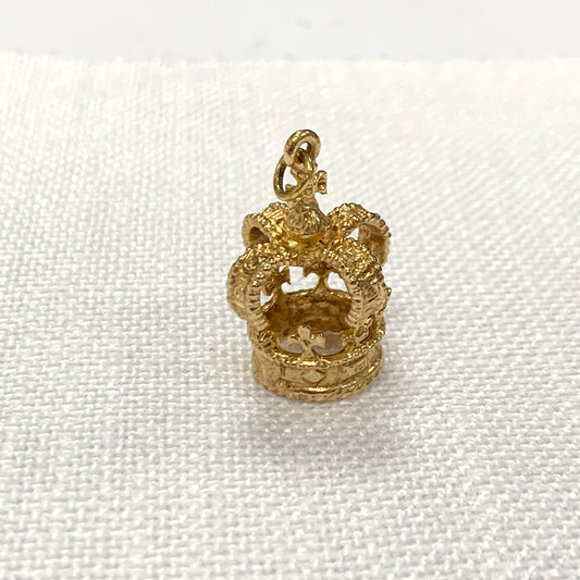 Royal Crown Gold Charm Pendant
