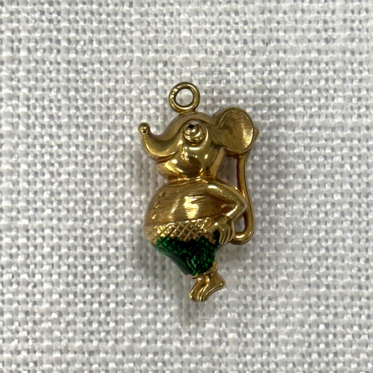 Happy Mouse Gold Charm