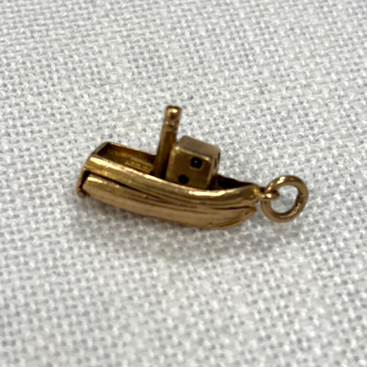 Speedboat Gold Charm