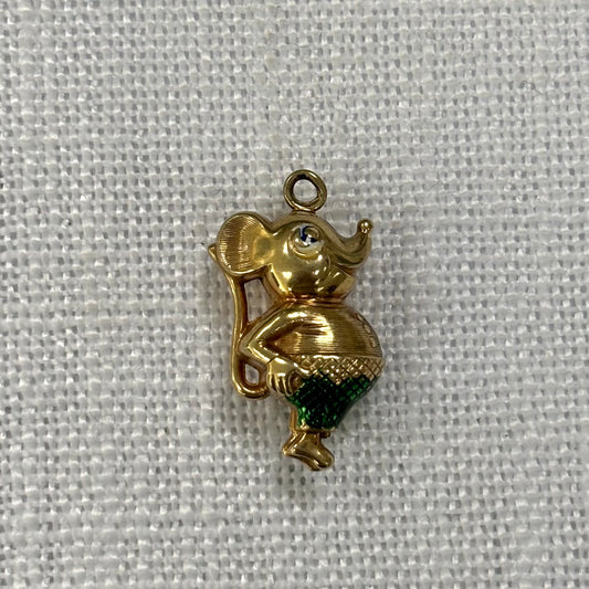 Happy Mouse Gold Charm