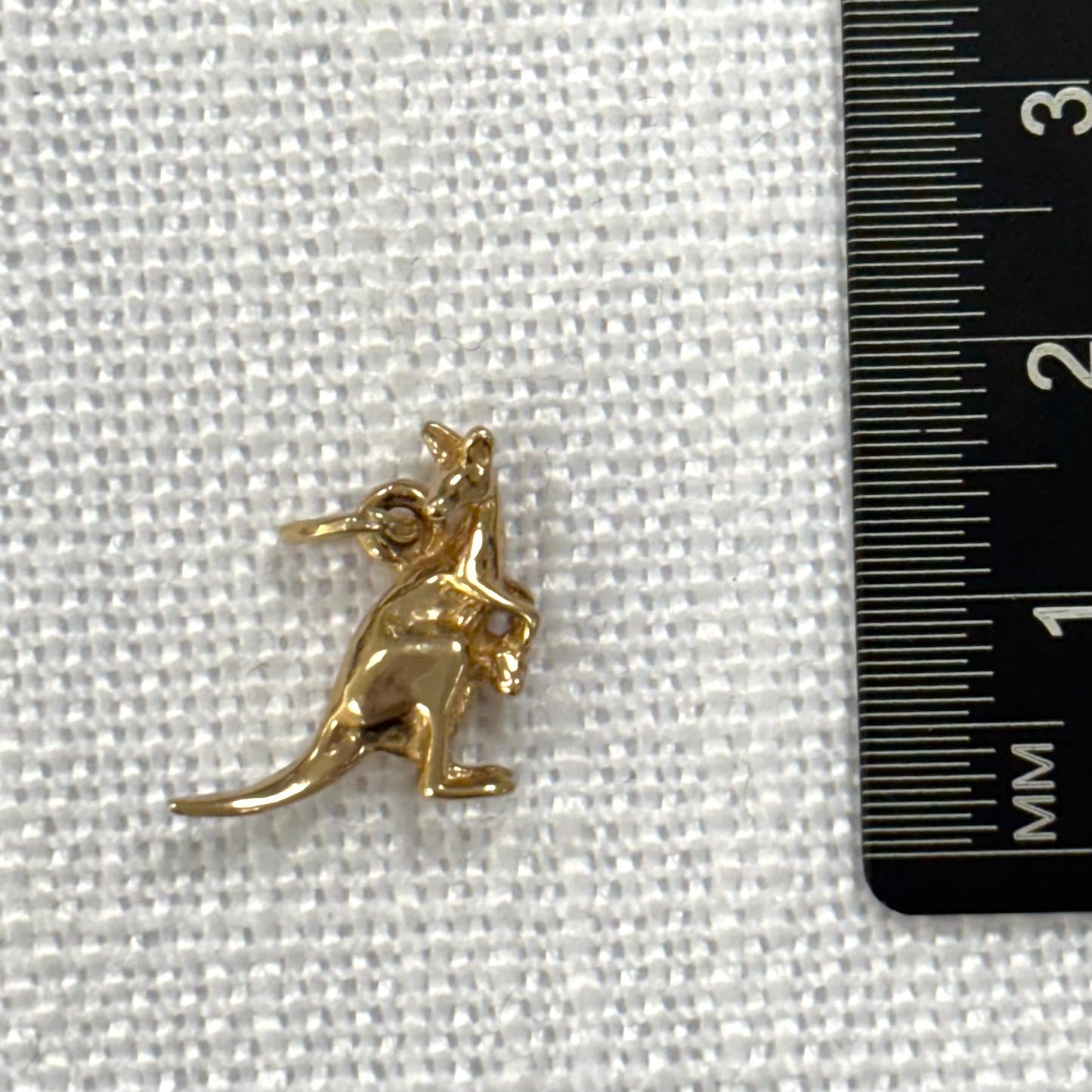 Baby Kangaroo Gold Charm
