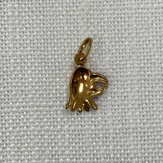 Exotic Bird Colourful Gold Charm