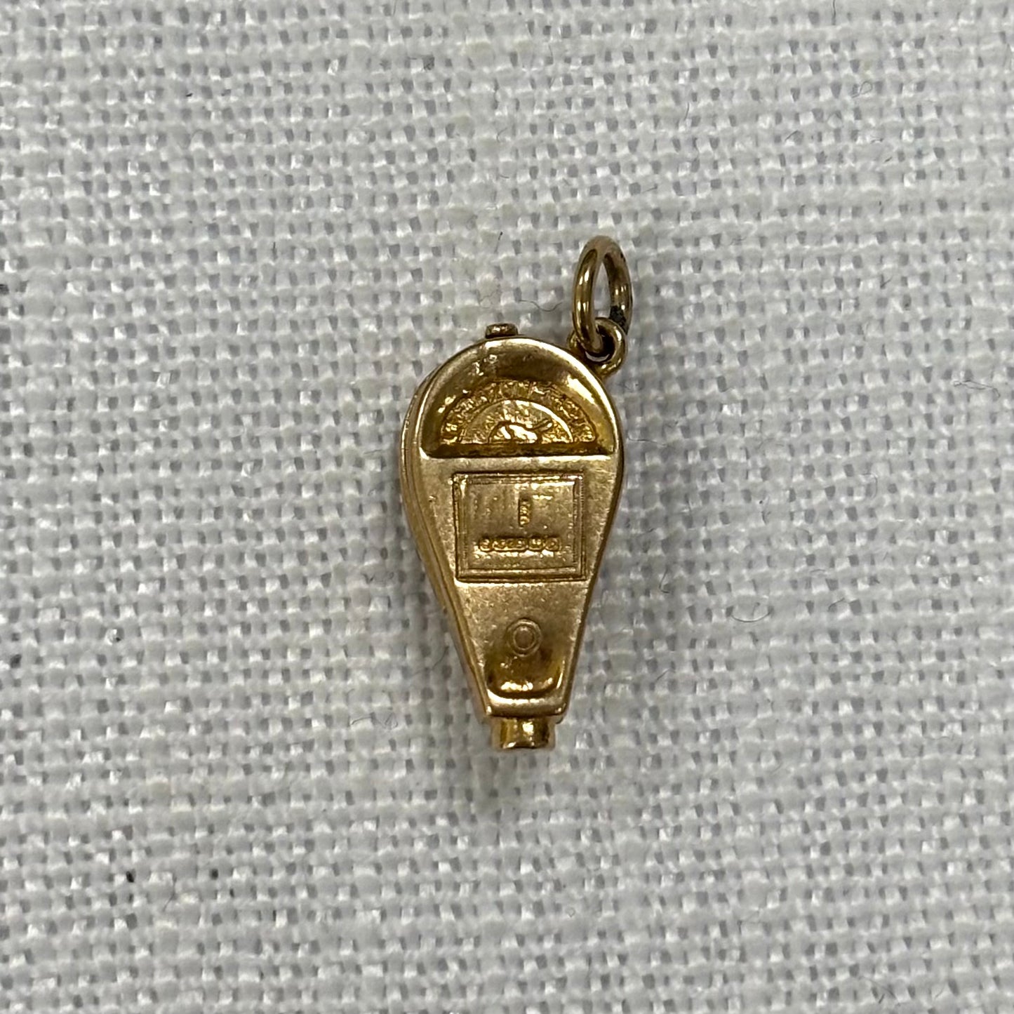 Parking Meter Gold Charm