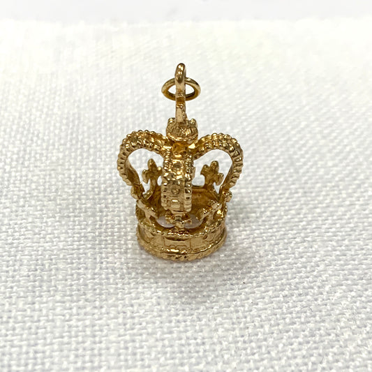 Royal Crown Gold Charm Pendant