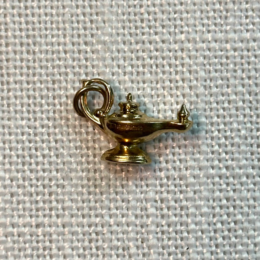 Aladdin Lamp Gold Charm