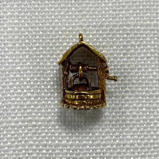 Wishing Well Gold Charm