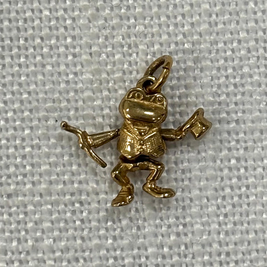 Happy Frog Gold Charm