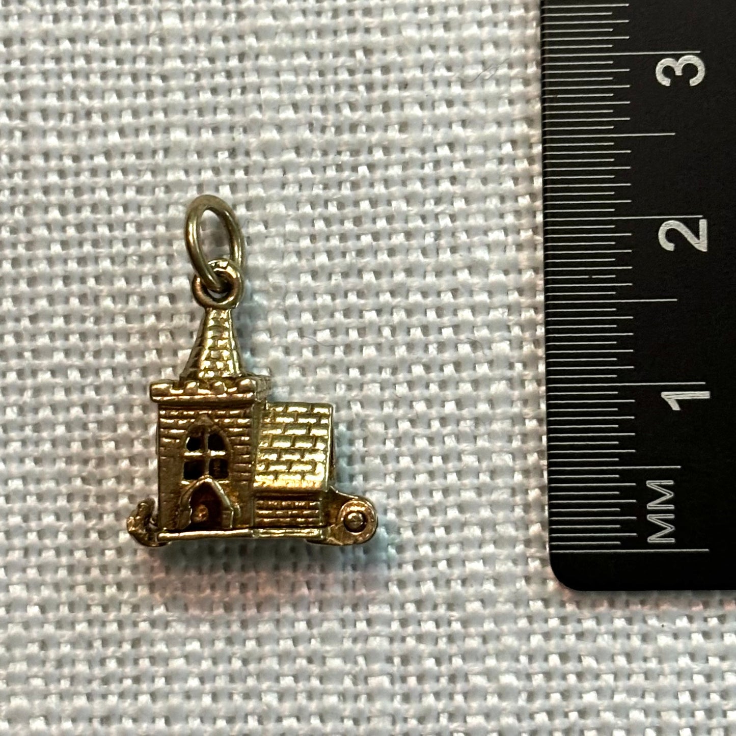 Small Chapel with Couple Gold Charm