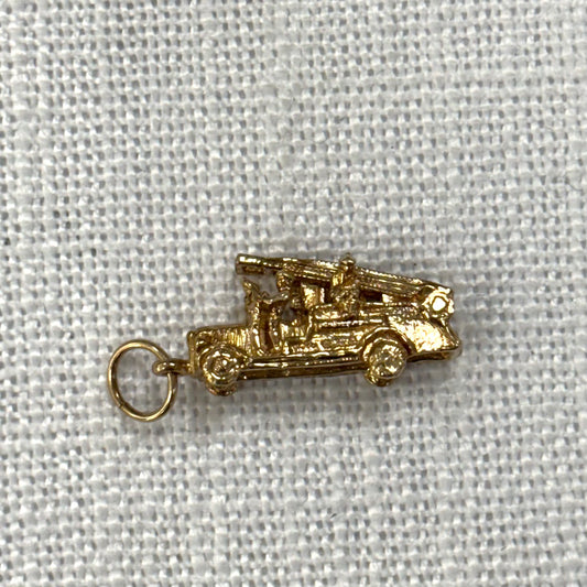 Fire Engine Gold Charm