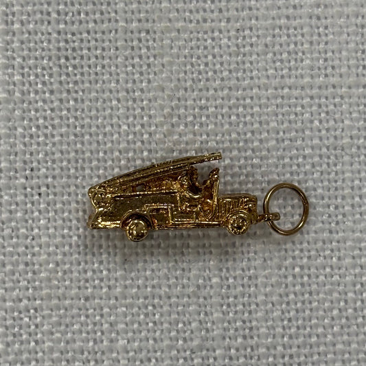 Fire Engine Gold Charm