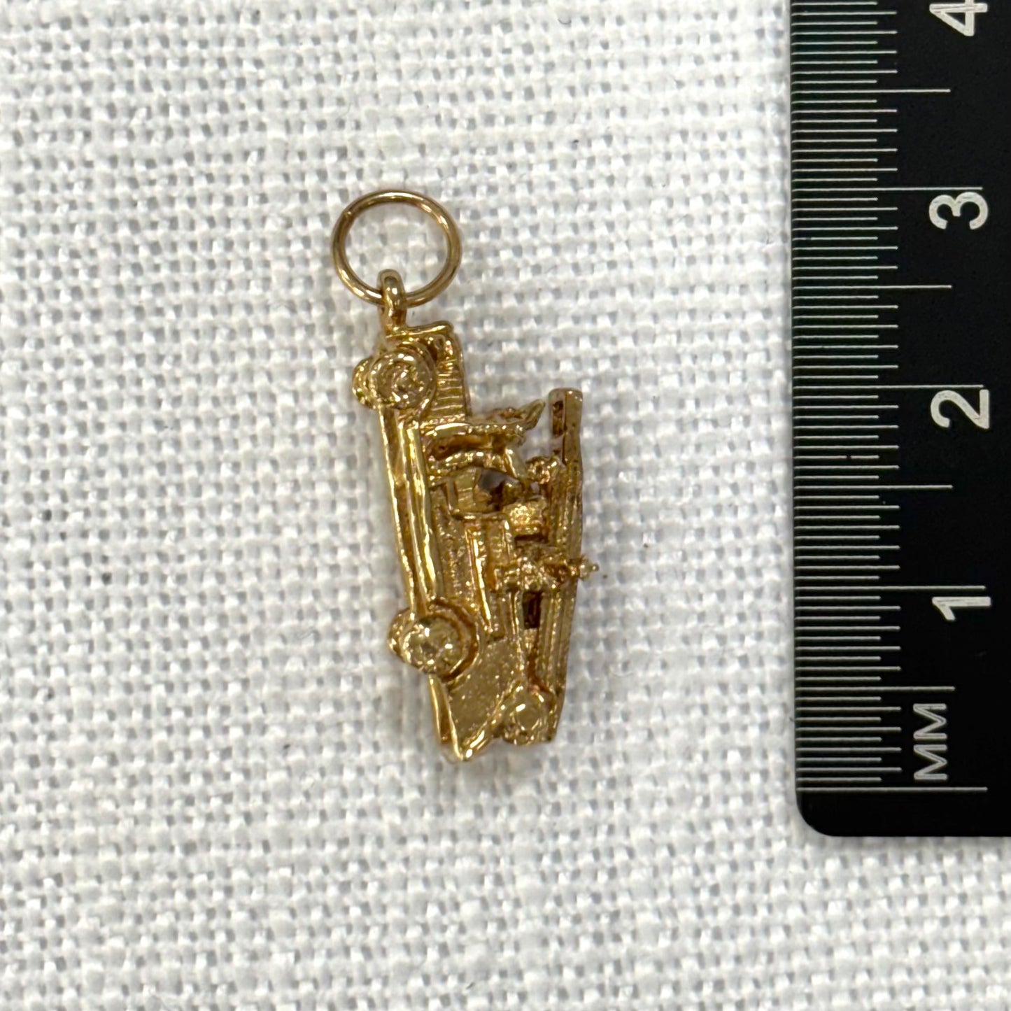 Fire Engine Gold Charm