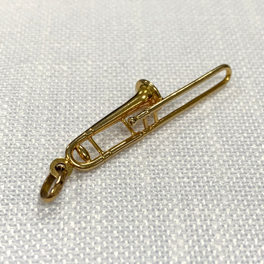 Trumpet Gold Charm Pendant