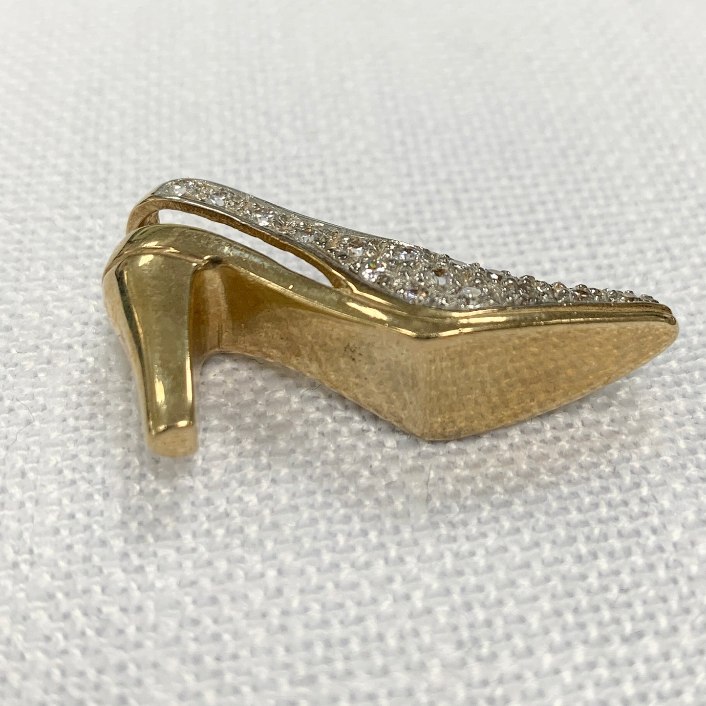 Elegant Ladies Shoe Gold Charm Pendant