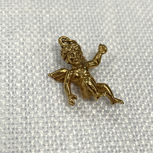 Cupid The God of Love Gold Charm Pendant