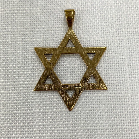 Star of David Gold Pendant