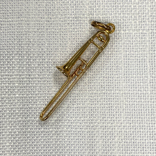 Trumpet Gold Charm Pendant