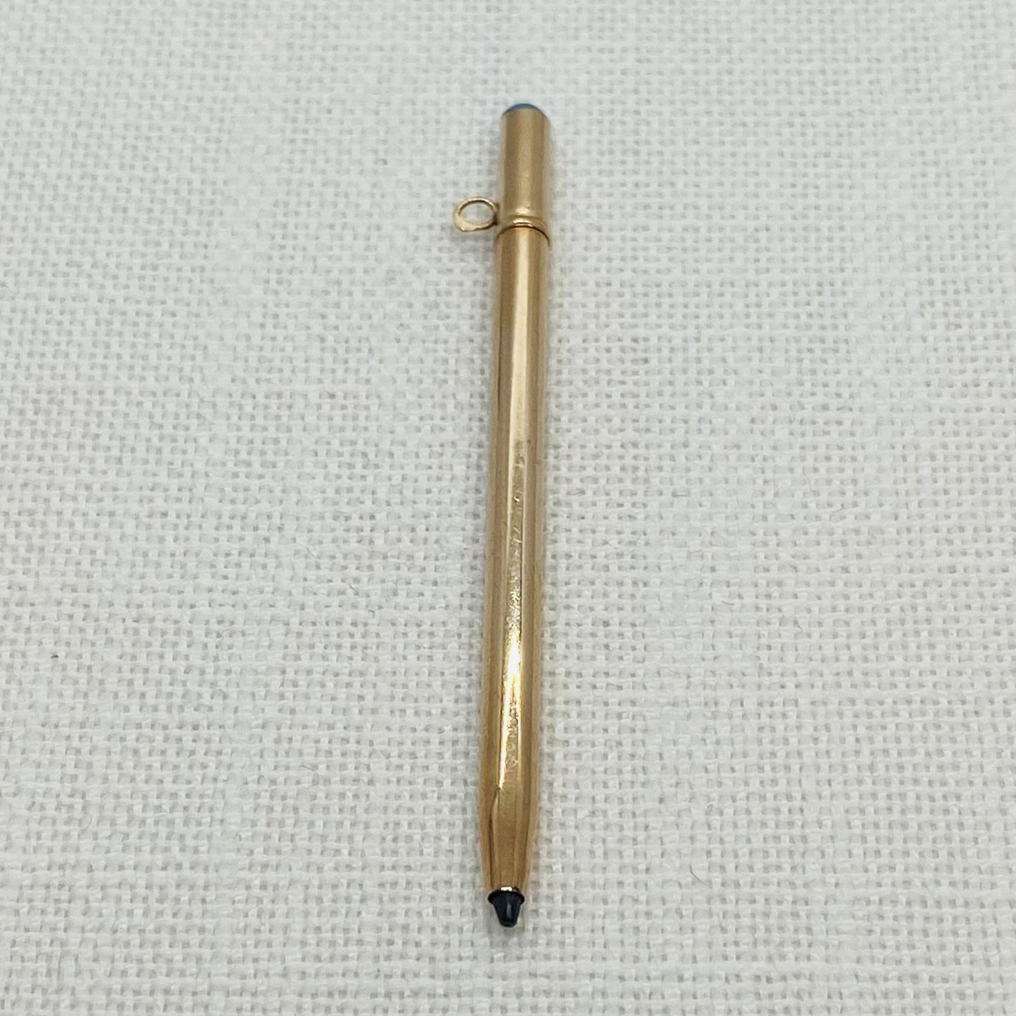 Gold Pencil with Lead Vintage Charm Pendant