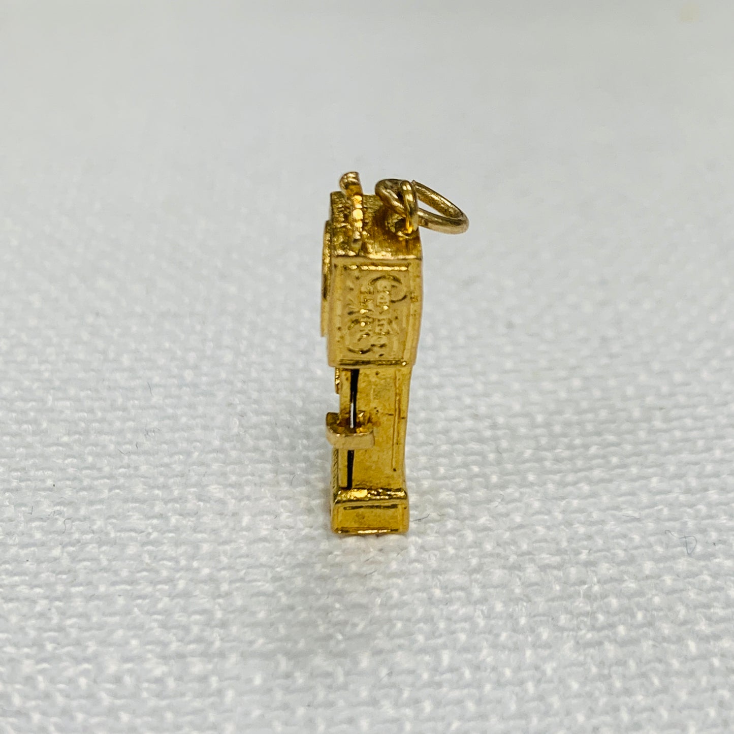 Grandfather Clock Ornate Charm Pendant