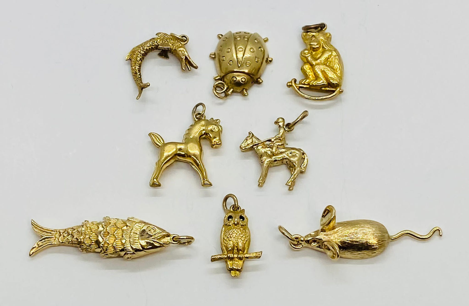 Vintage Gold Animal Charms