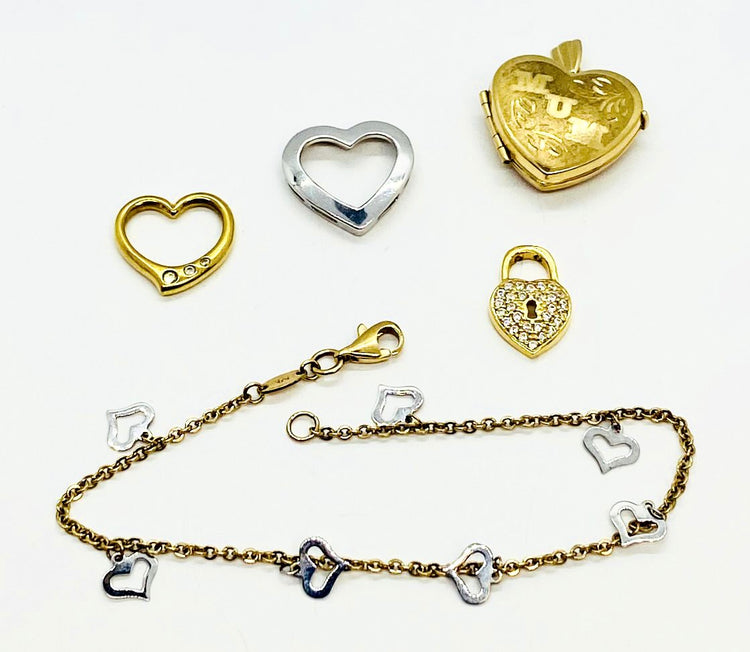 Love Heart Jewellery and Charms