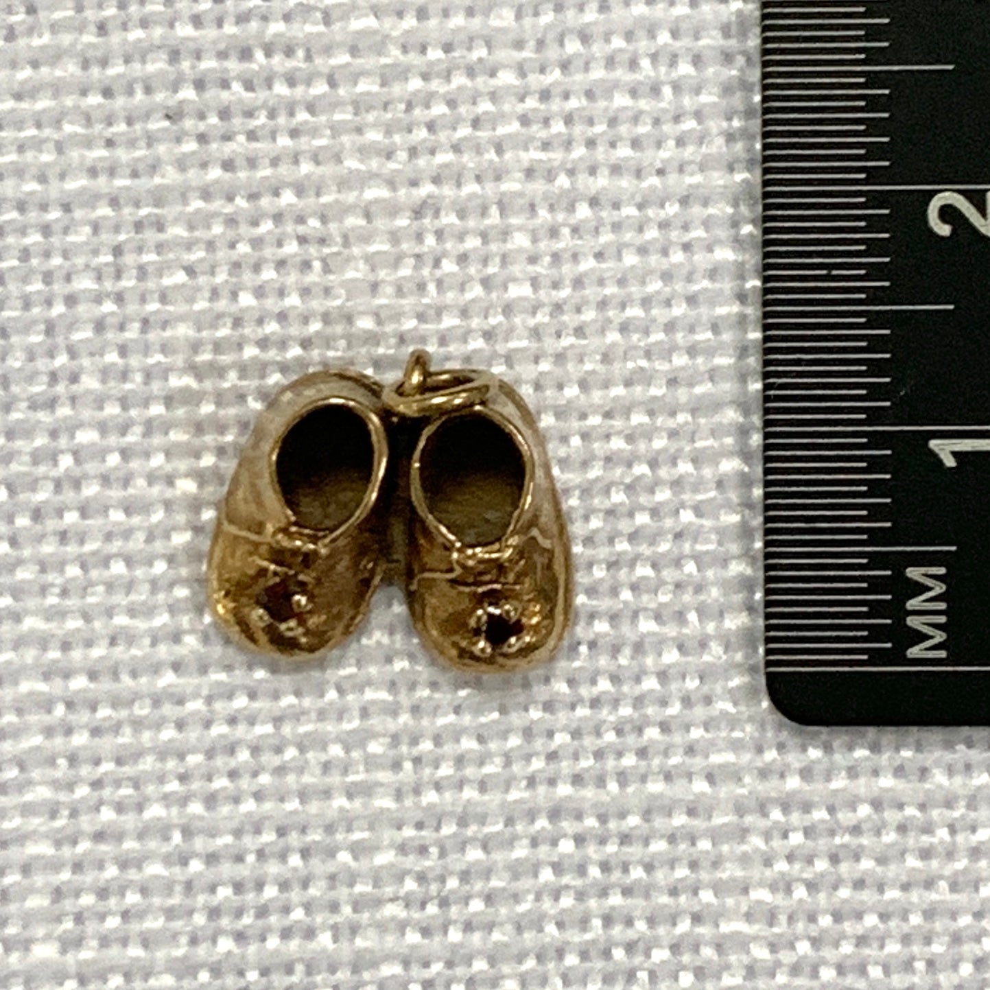 Baby Shoes Gold Charm Pendant